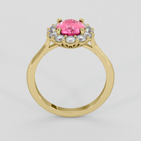 1.72 Ct. Pink Tourmaline Ring, 10K Yellow Gold 3