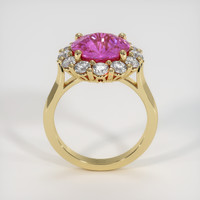 4.57 Ct. Pink Sapphire Ring, 10K Yellow Gold 3