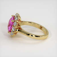 4.57 Ct. Pink Sapphire Ring, 10K Yellow Gold 4