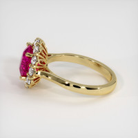 3.07 Ct. Pink Sapphire Ring, 10K Yellow Gold 4
