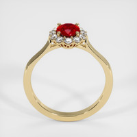 1.28 Ct. Ruby Ring, 10K Yellow Gold 3