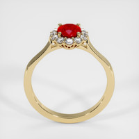 1.12 Ct. Ruby Ring, 10K Yellow Gold 3