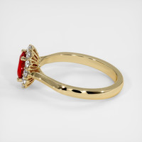 1.12 Ct. Ruby Ring, 10K Yellow Gold 4