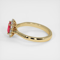 1.20 Ct. Pinkish Red Ruby Ring, 10K Yellow Gold 4