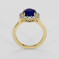 2.80 Ct. Blue Sapphire Ring, 10K Yellow Gold 3