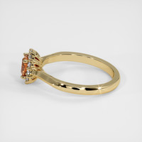 0.60 Ct. Bi Color Sapphire Ring, 10K Yellow Gold 4