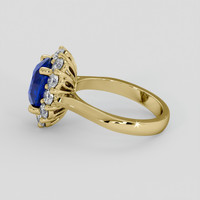 2.55 Ct. Blue Sapphire Ring, 10K Yellow Gold 4