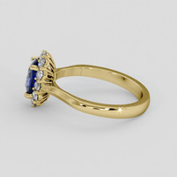 1.14 Ct. Blue Sapphire Ring, 10K Yellow Gold 4