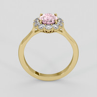 1.43 Ct. Pink Sapphire Ring, 10K Yellow Gold 3