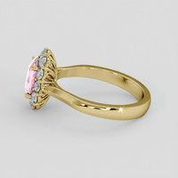 1.43 Ct. Pink Sapphire Ring, 10K Yellow Gold 4