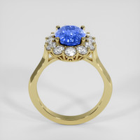 3.54 Ct. Blue Sapphire Ring, 10K Yellow Gold 3