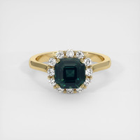 3.01 Ct. Green Sapphire Ring, 10K Yellow Gold 1