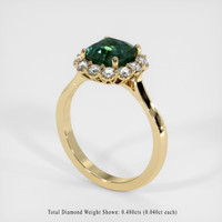 3.01 Ct. Green Sapphire Ring, 10K Yellow Gold 2
