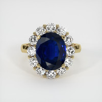 5.75 Ct. Sapphire Ring, 14K Yellow Gold 1