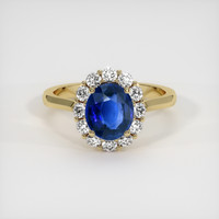 3.57 Ct. Sapphire Ring, 14K Yellow Gold 1
