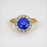 2.65 Ct. Sapphire Ring, 14K Yellow Gold 1