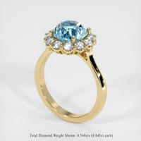 3.38 Ct. Gemstone Ring, 14K Yellow Gold 2