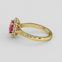 1.92 Ct. Pink Tourmaline Ring, 14K Yellow Gold 4