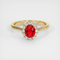 1.06 Ct. Ruby Ring, 14K Yellow Gold 1