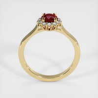 0.85 Ct. Ruby Ring, 14K Yellow Gold 3