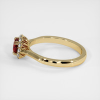 0.85 Ct. Ruby Ring, 14K Yellow Gold 4