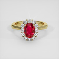 1.61 Ct. Ruby Ring, 14K Yellow Gold 1