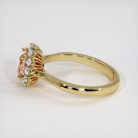 1.33 Ct. Padparadscha Sapphire Ring, 14K Yellow Gold 4