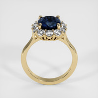 3.14 Ct. Blue Sapphire Ring, 14K Yellow Gold 3
