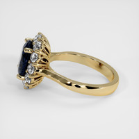 3.14 Ct. Blue Sapphire Ring, 14K Yellow Gold 4