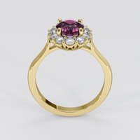 1.69 Ct. Pinkish Purple Sapphire Ring, 14K Yellow Gold 3