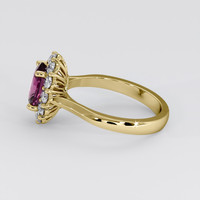 1.69 Ct. Pinkish Purple Sapphire Ring, 14K Yellow Gold 4