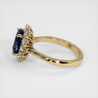 2.56 Ct. Blue Sapphire Ring, 14K Yellow Gold 4