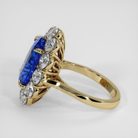 7.70 Ct. Blue Sapphire Ring, 14K Yellow Gold 4