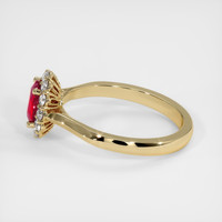 0.81 Ct. Ruby Ring, 14K Yellow Gold 4