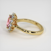 2.91 Ct. Pink Sapphire Ring, 14K Yellow Gold 4