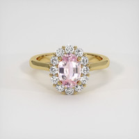 1.75 Ct. Pink Sapphire Ring, 14K Yellow Gold 1