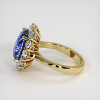 7.12 Ct. Blue Sapphire Ring, 14K Yellow Gold 4