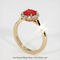 Ruby Ring 1.07 Ct., 14K Yellow Gold Preview