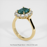 3.24 Ct. Sapphire Ring, 14K Yellow Gold 2