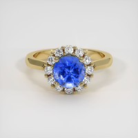 2.14 Ct. Sapphire Ring, 18K Yellow Gold 1