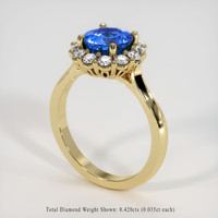 2.14 Ct. Sapphire Ring, 18K Yellow Gold 2