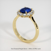 2.79 Ct. Sapphire Ring, 18K Yellow Gold 2