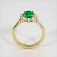 1.16 Ct. Emerald Ring, 18K Yellow Gold 3