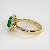 1.16 Ct. Emerald Ring, 18K Yellow Gold 4