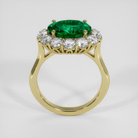 2.92 Ct. Emerald Ring, 18K Yellow Gold 3