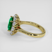 2.92 Ct. Emerald Ring, 18K Yellow Gold 4