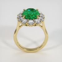 4.18 Ct. Emerald Ring, 18K Yellow Gold 3