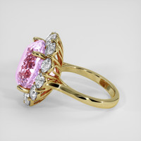 18.30 Ct. Pink Kunzite Ring, 18K Yellow Gold 4