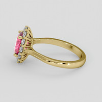 1.72 Ct. Pink Tourmaline Ring, 18K Yellow Gold 4