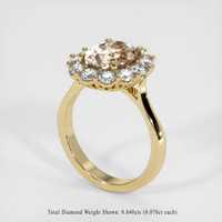 2.18 Ct. Gemstone Ring, 18K Yellow Gold 2